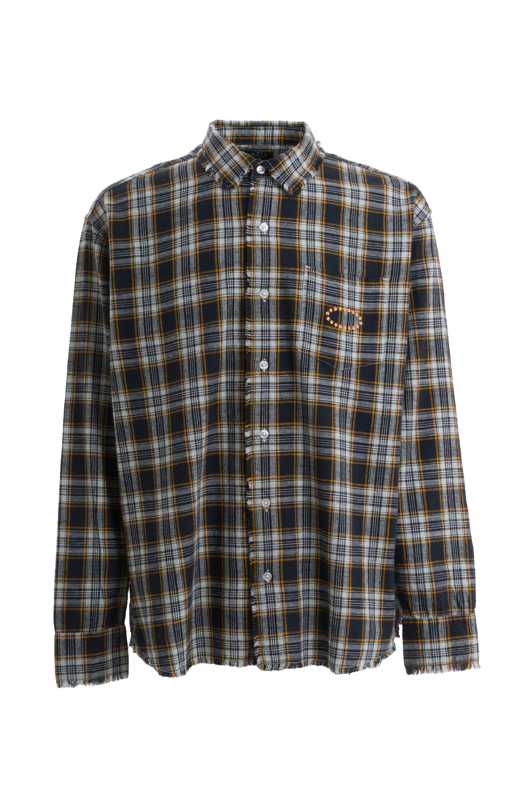 CUT OFF VINTAGE SHIRTS / CHECK NVY