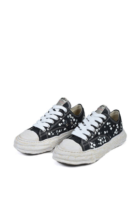 PETERSON23 EMBELLISHED LOW CANVAS / BLK