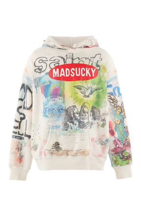 MDS_DBL FACE HOODIE/MADSUCKY / WHT