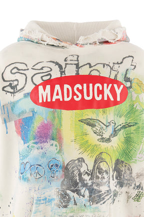 MDS_DBL FACE HOODIE/MADSUCKY / WHT