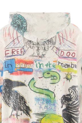 MDS_DBL FACE HOODIE/MADSUCKY / WHT