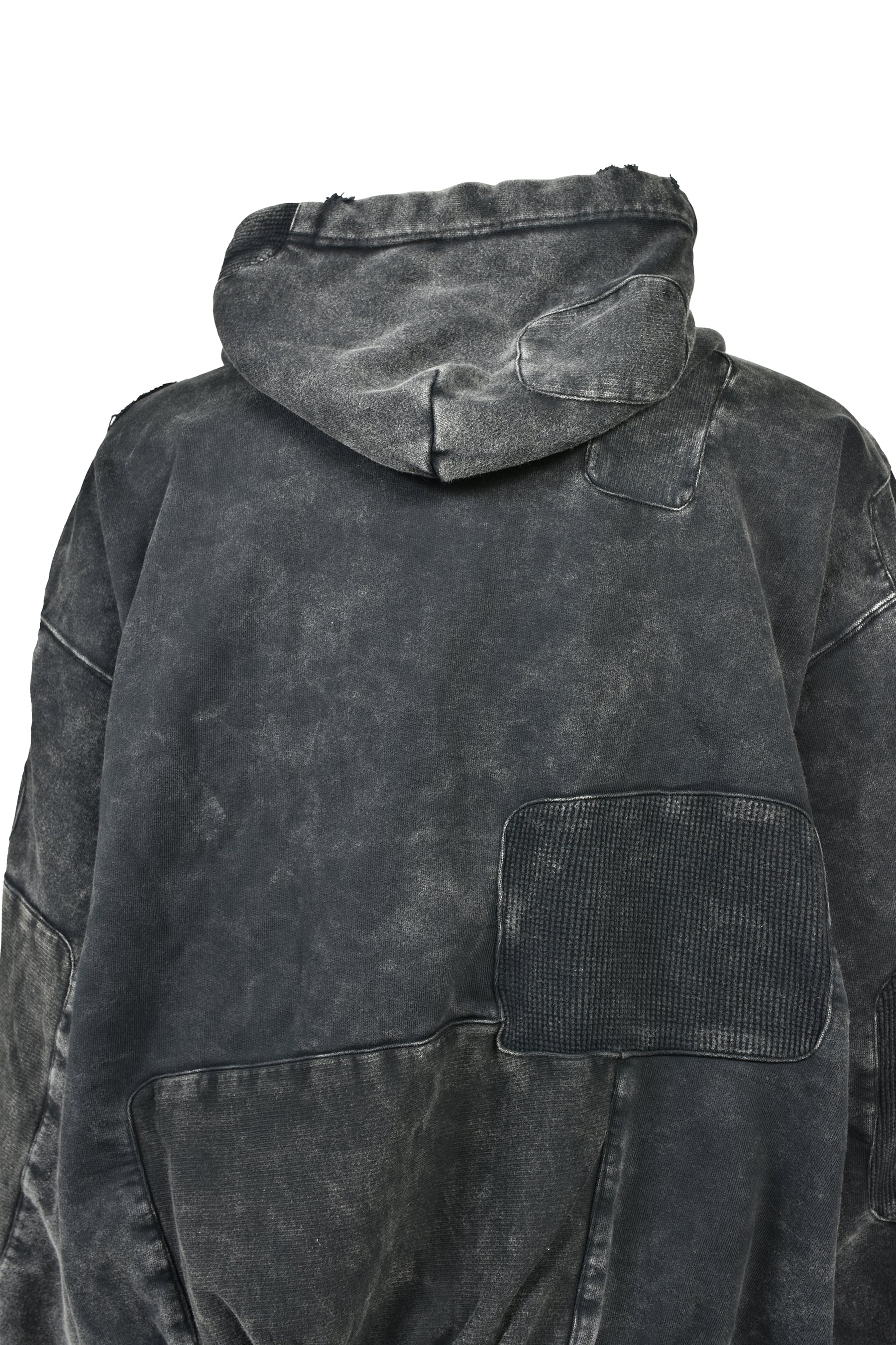 BLEACHED REPAIR PARKA / BLK