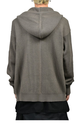 トップス rick Rick Owens SS26 ZIPPED HOODIE / DUST - NUBIAN