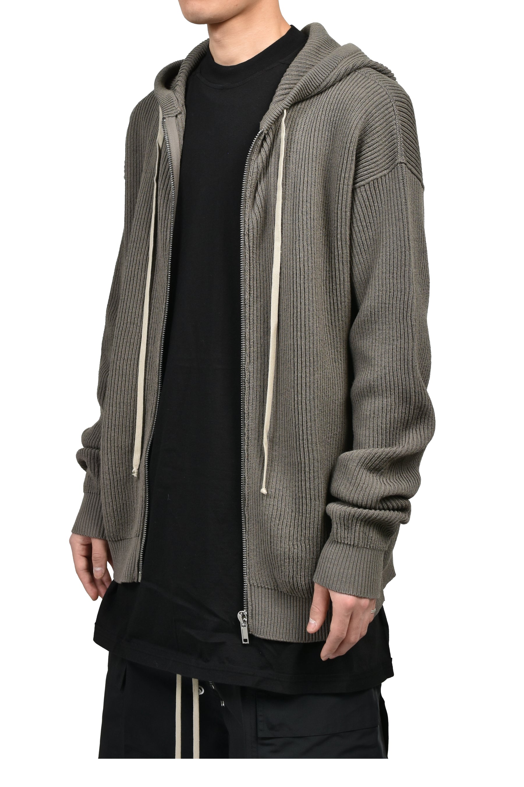 Rick Owens リック オウエンス SS26 ZIPPED HOODIE / DUST - NUBIAN