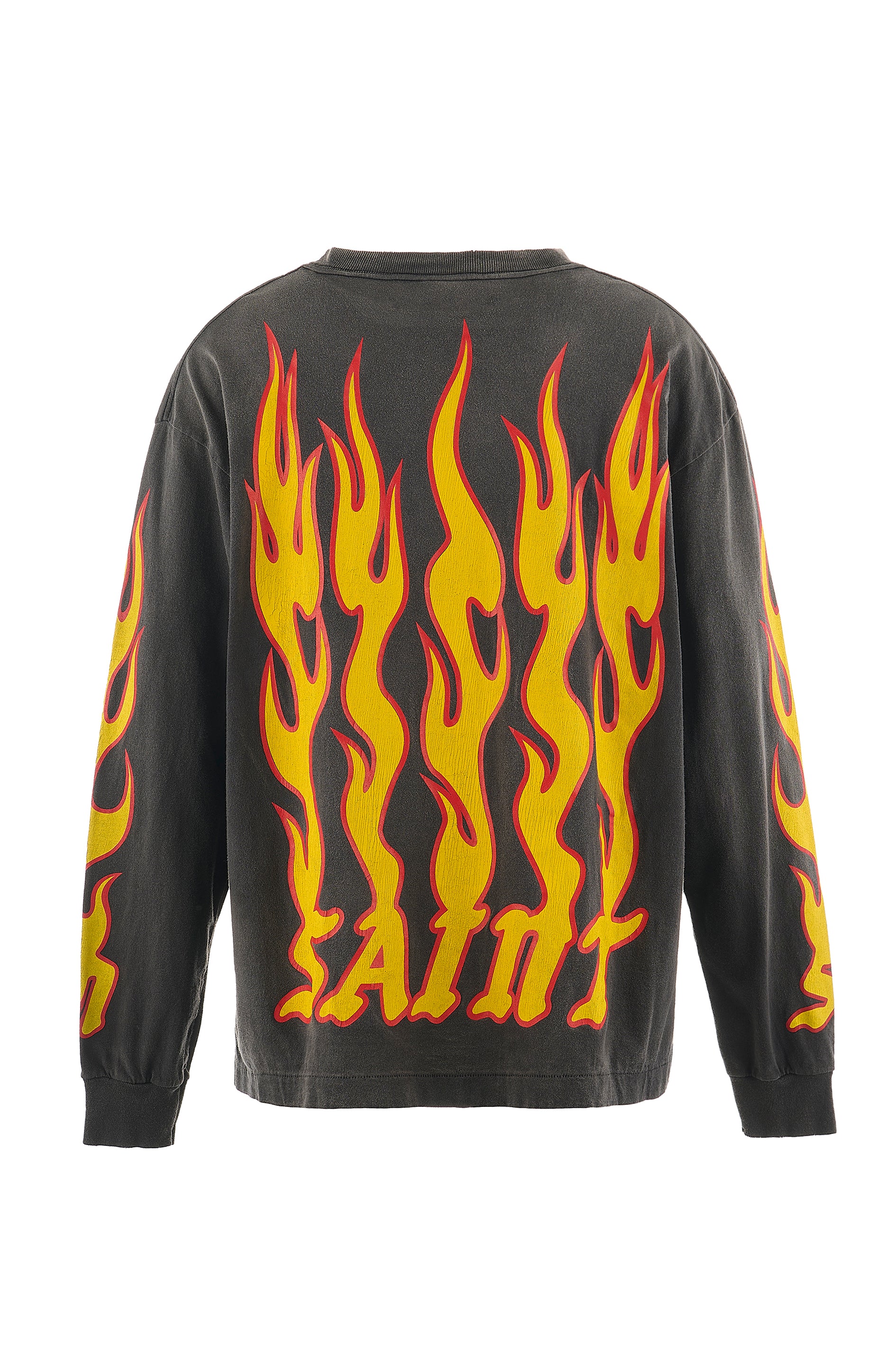 SAINT Mxxxxxx LS TEE/SOUL ON FIRE / BLK