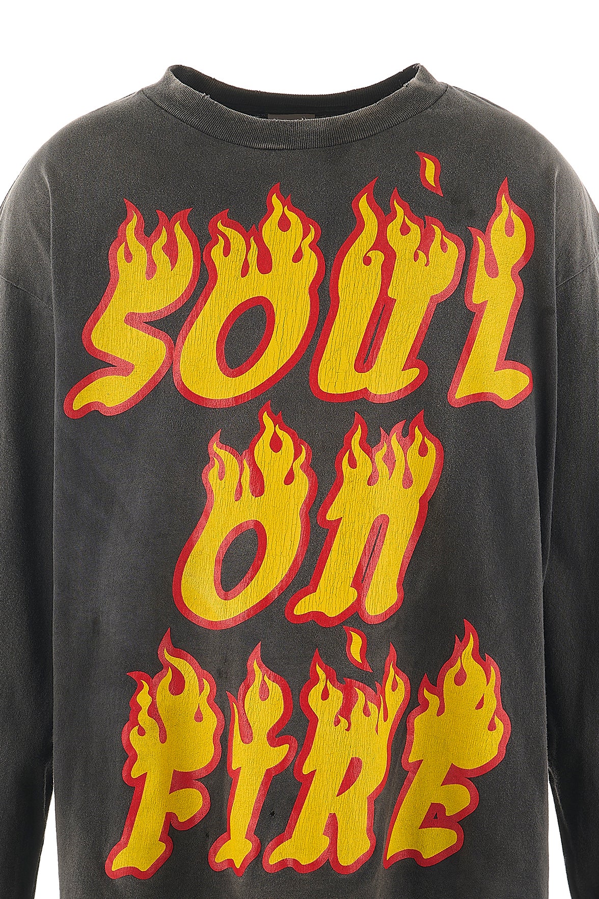 LS TEE/SOUL ON FIRE / BLK