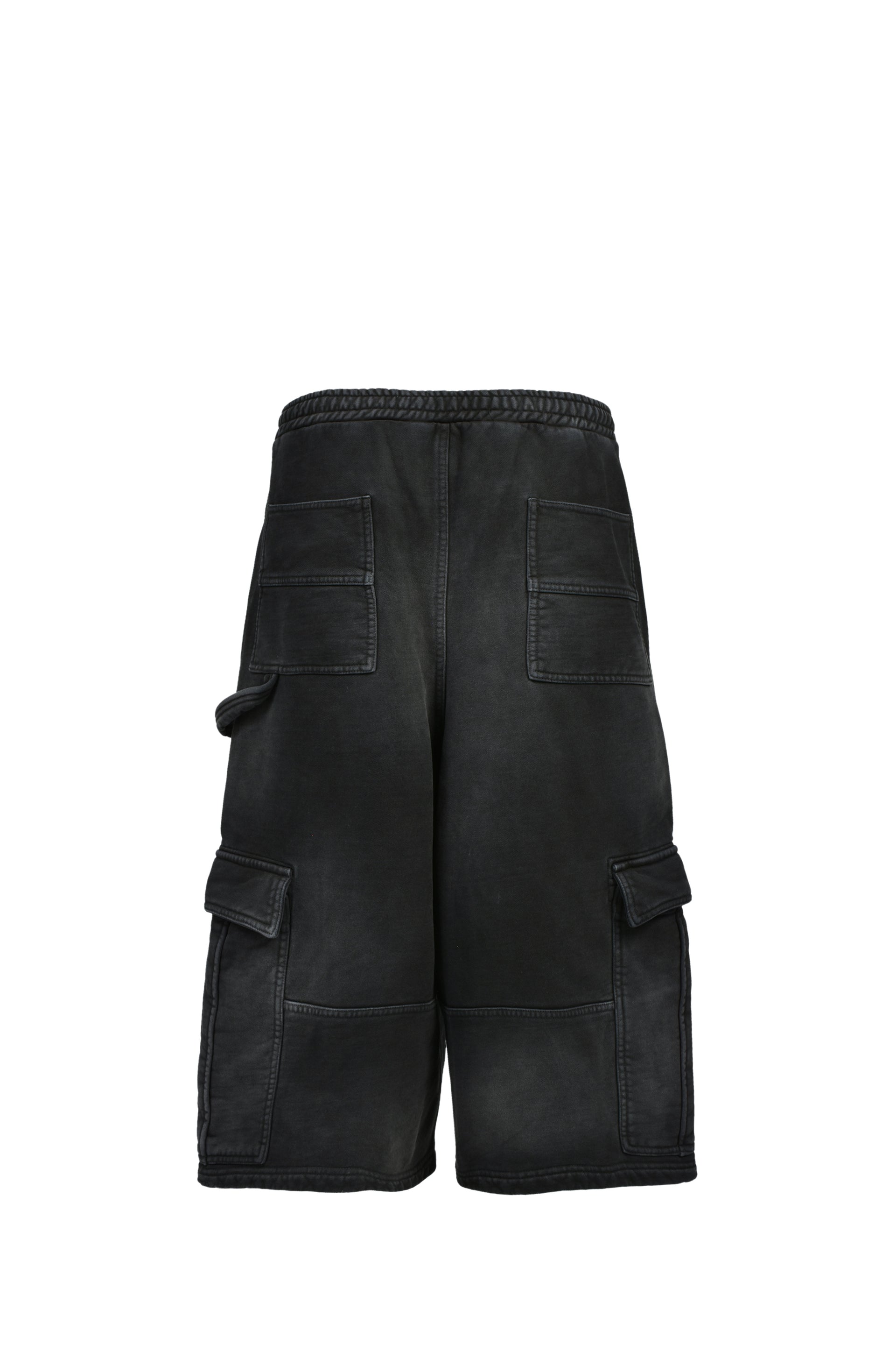 BH LOGO SWEAT CARGO SHORTS / BLK