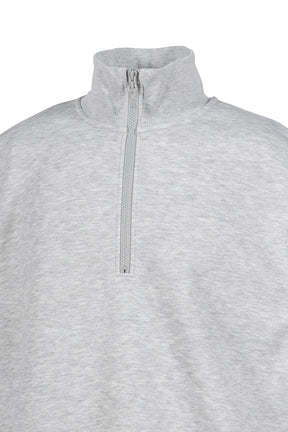 TECH SWEAT ZIP VEST PULLOVER / HEATHER GRY