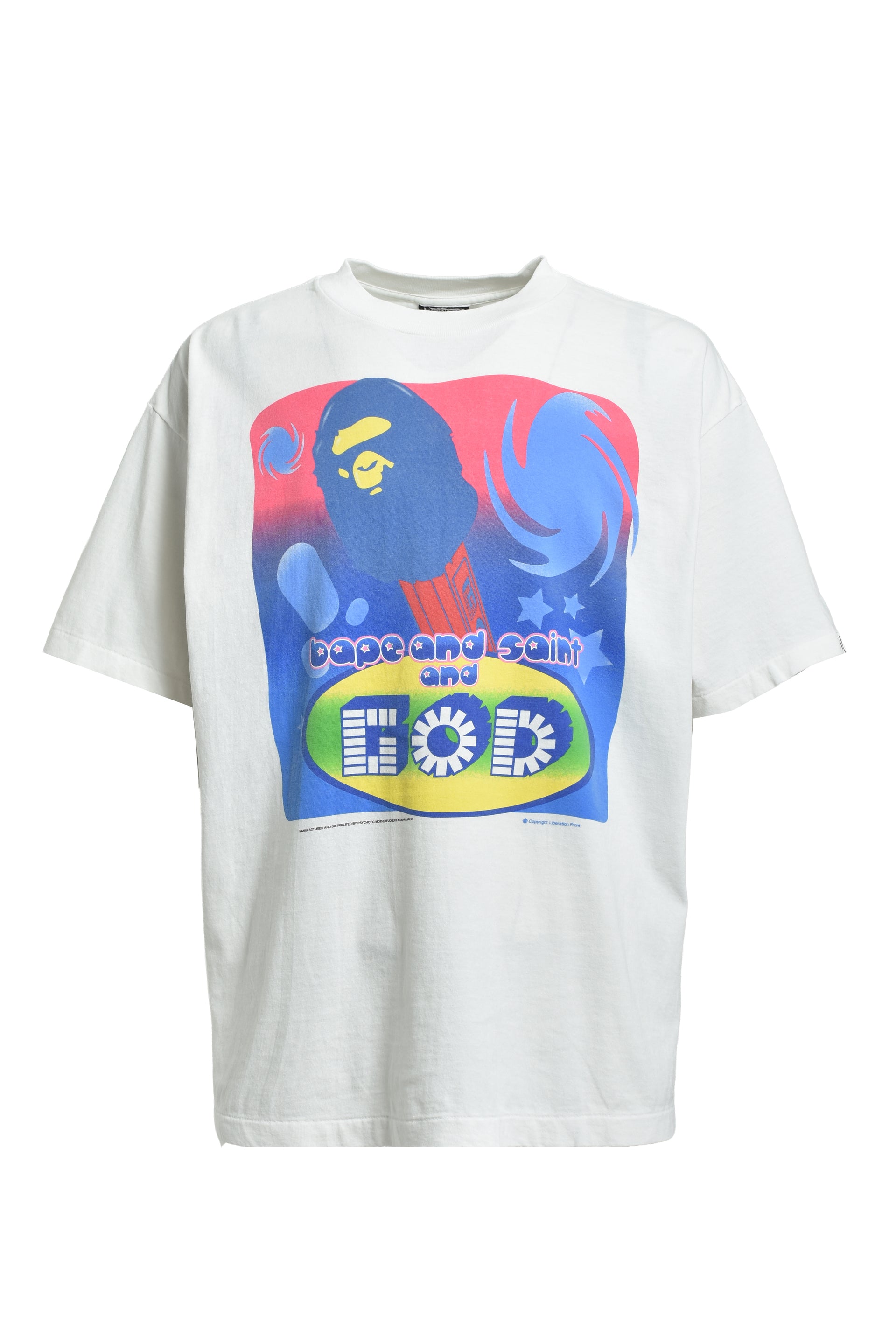 BAPE_SS TEE/GOD / WHT