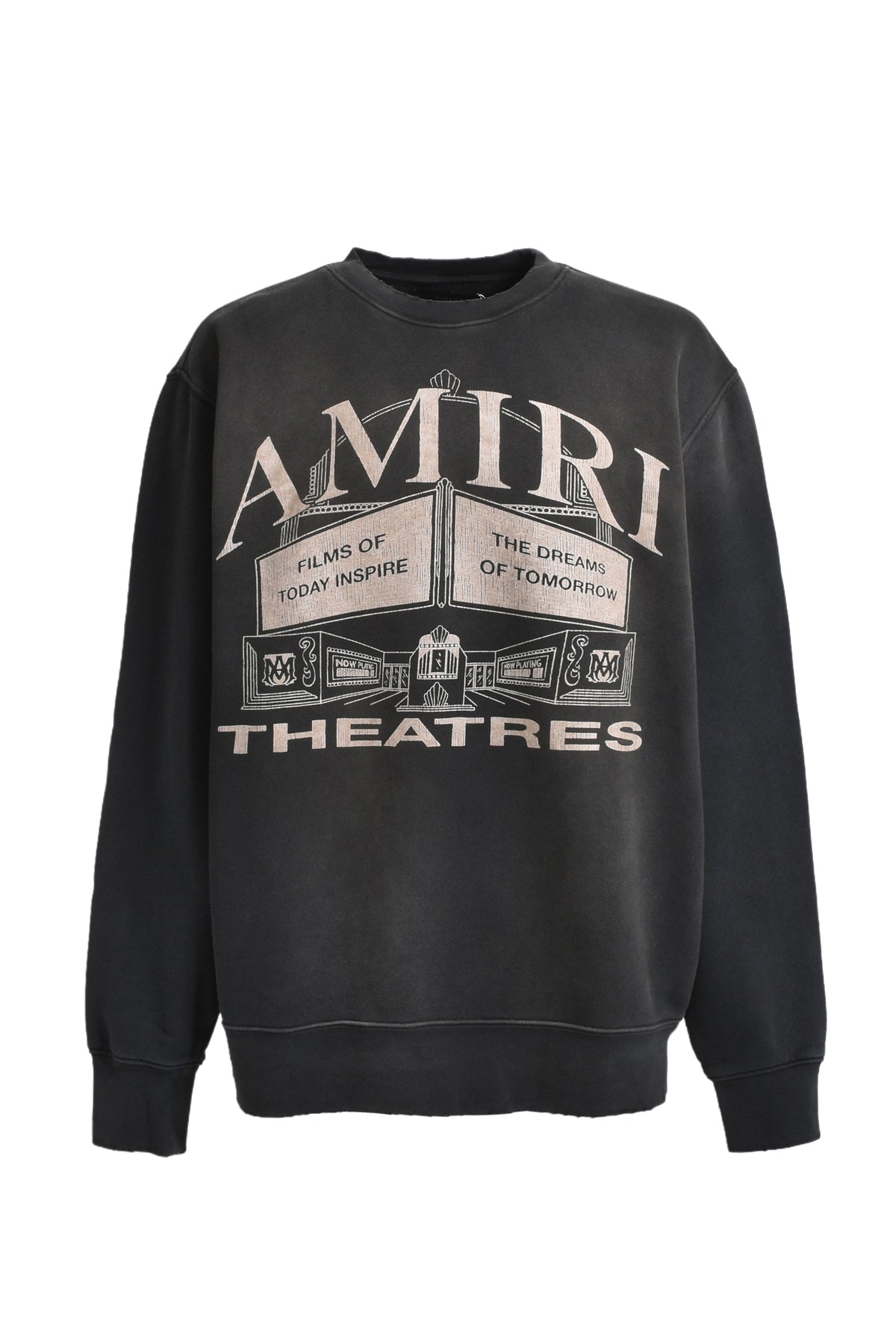 AMIRI THEATERS VINTAGE CREW / BLK