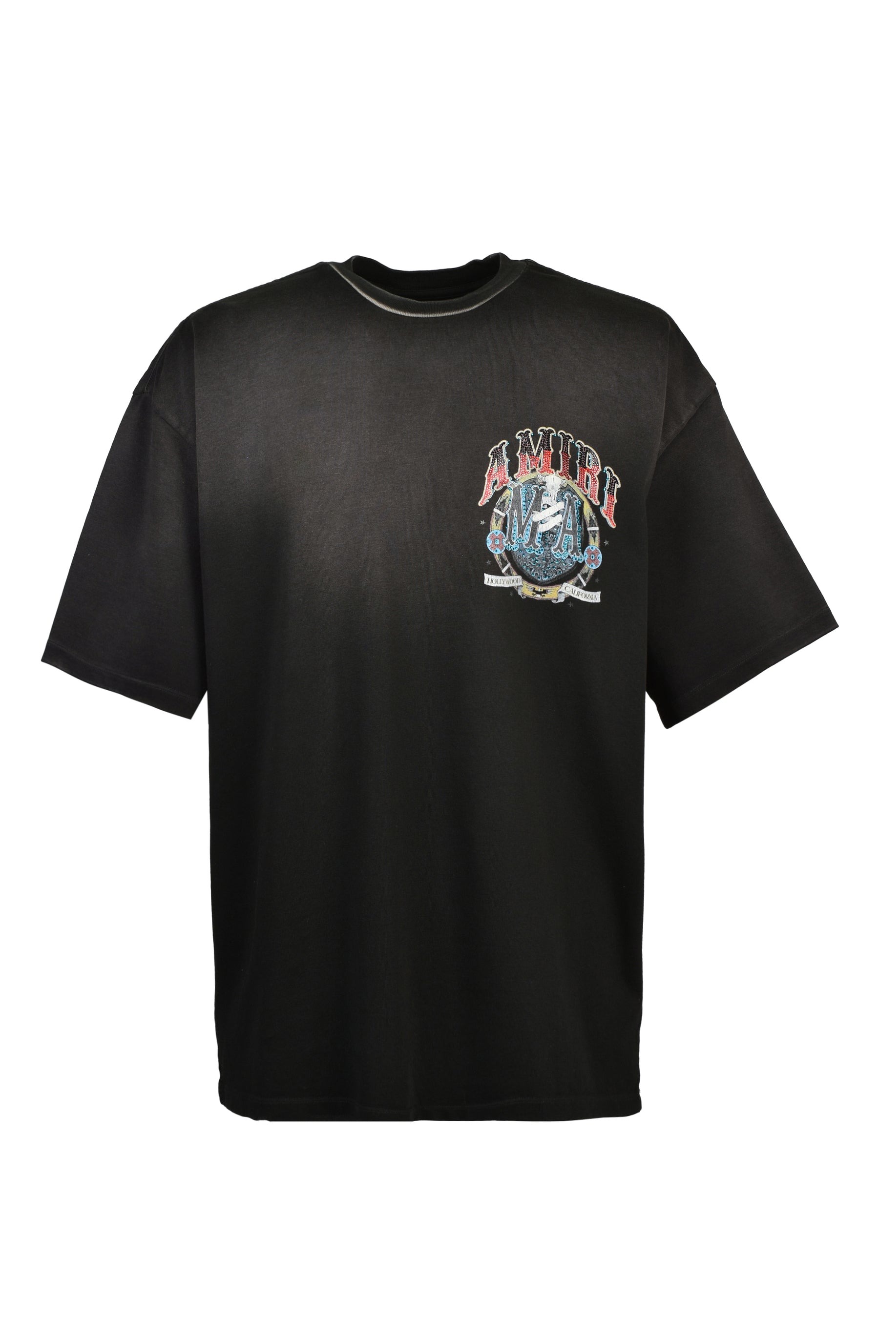 CRYSTAL AMIRI HOLLYWOOD OS TEE / BLK