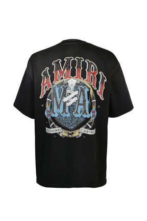 CRYSTAL AMIRI HOLLYWOOD OS TEE / BLK