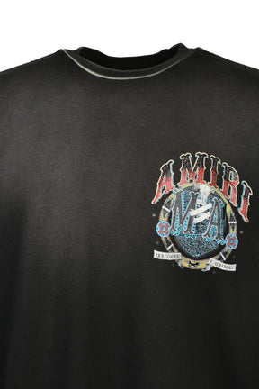 CRYSTAL AMIRI HOLLYWOOD OS TEE / BLK