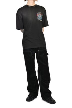 CRYSTAL AMIRI HOLLYWOOD OS TEE / BLK