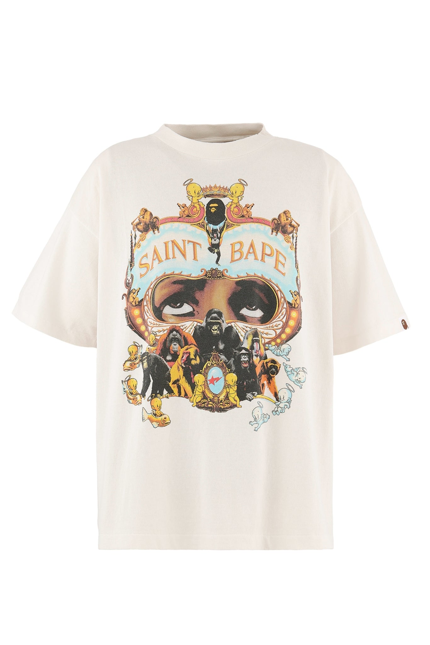 BAPE_SS TEE/GENERATION / WHT