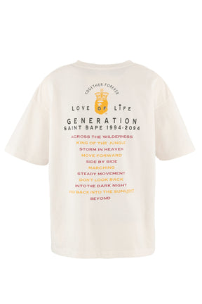 BAPE_SS TEE/GENERATION / WHT