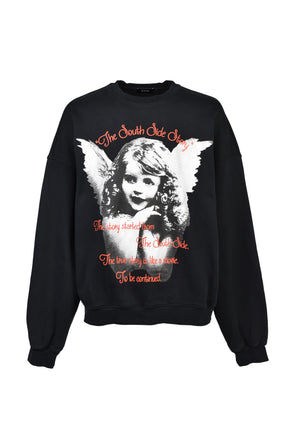 ANGEL CREW SWEAT / BLK
