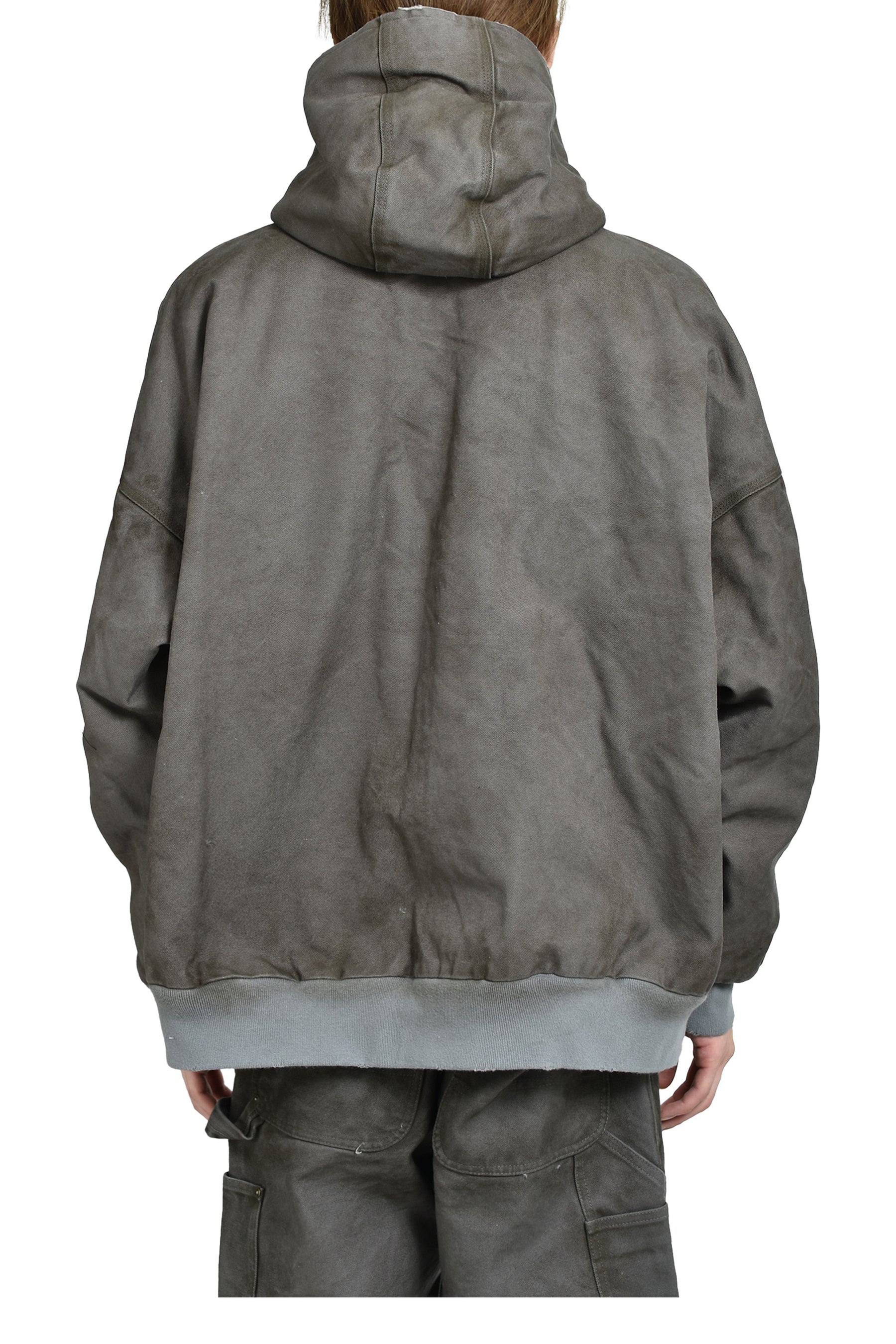 BORO BOA LINING DUCK ZIP PARKA / GRY 