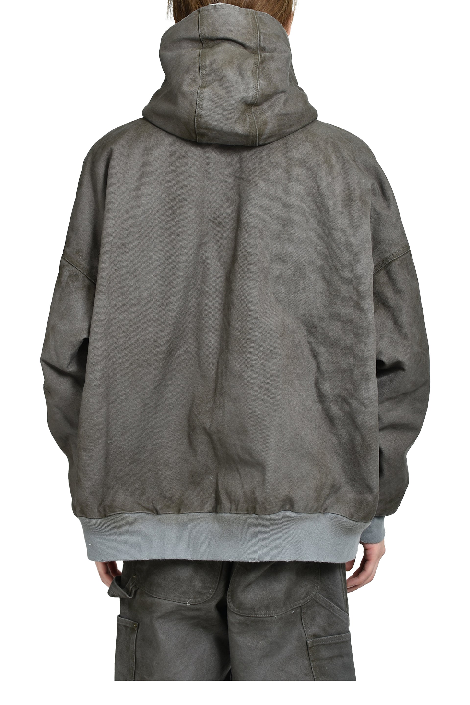 BORO BOA LINING DUCK ZIP PARKA / GRY