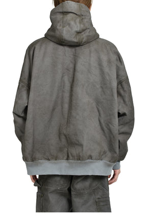 BORO BOA LINING DUCK ZIP PARKA / GRY 