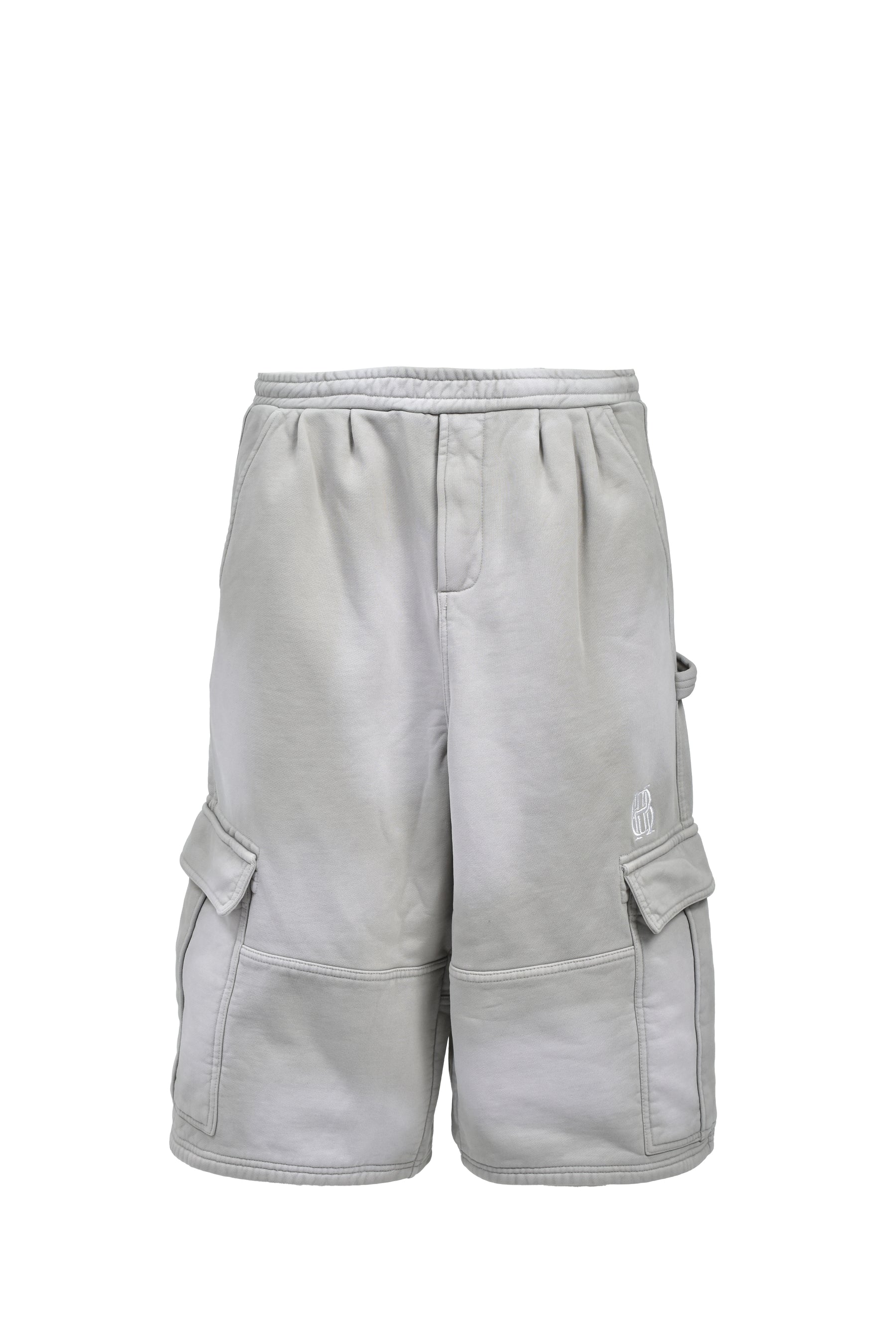 BH LOGO SWEAT CARGO SHORTS / GRY