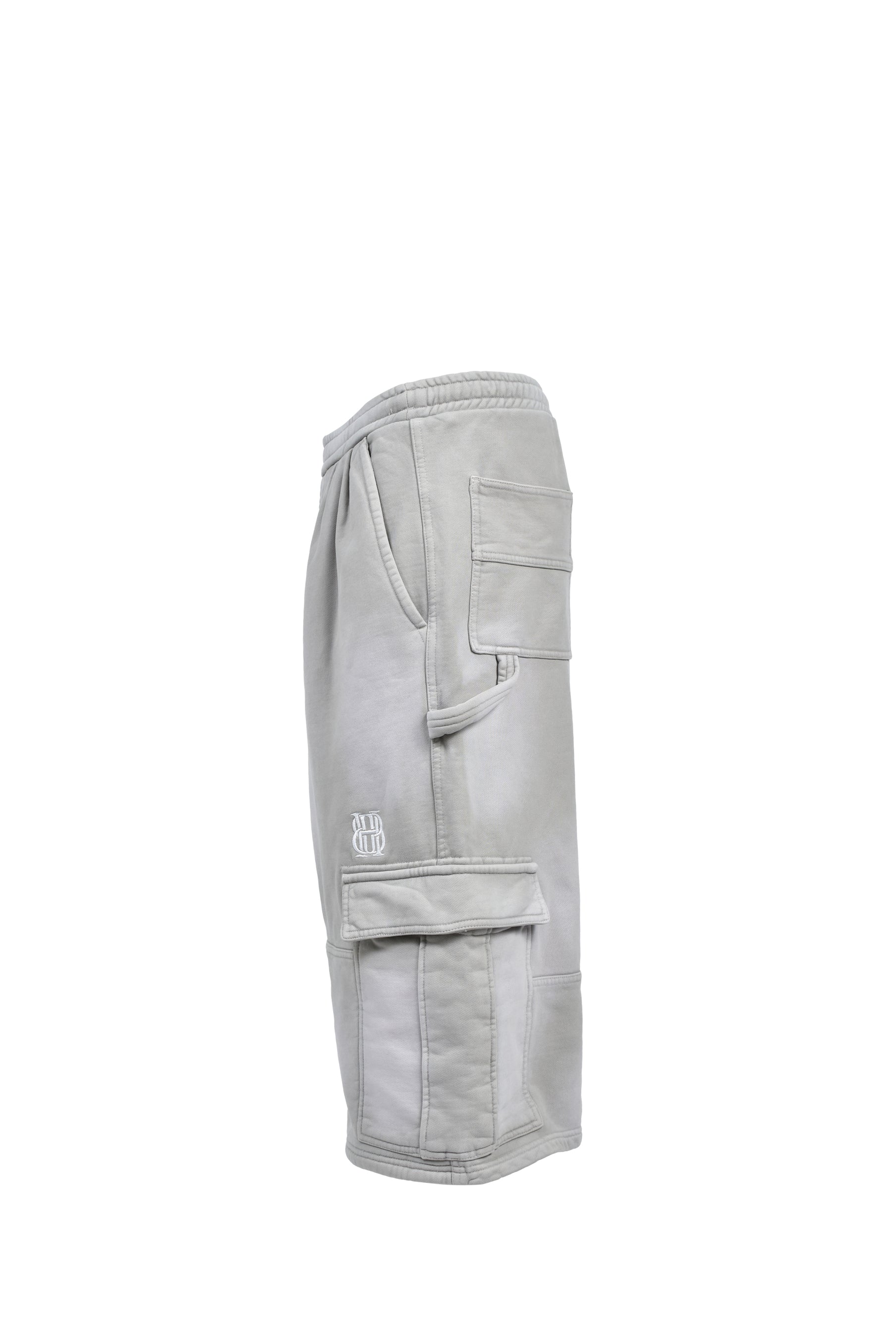 BH LOGO SWEAT CARGO SHORTS / GRY