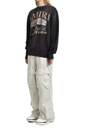 AMIRI THEATERS VINTAGE CREW / BLK