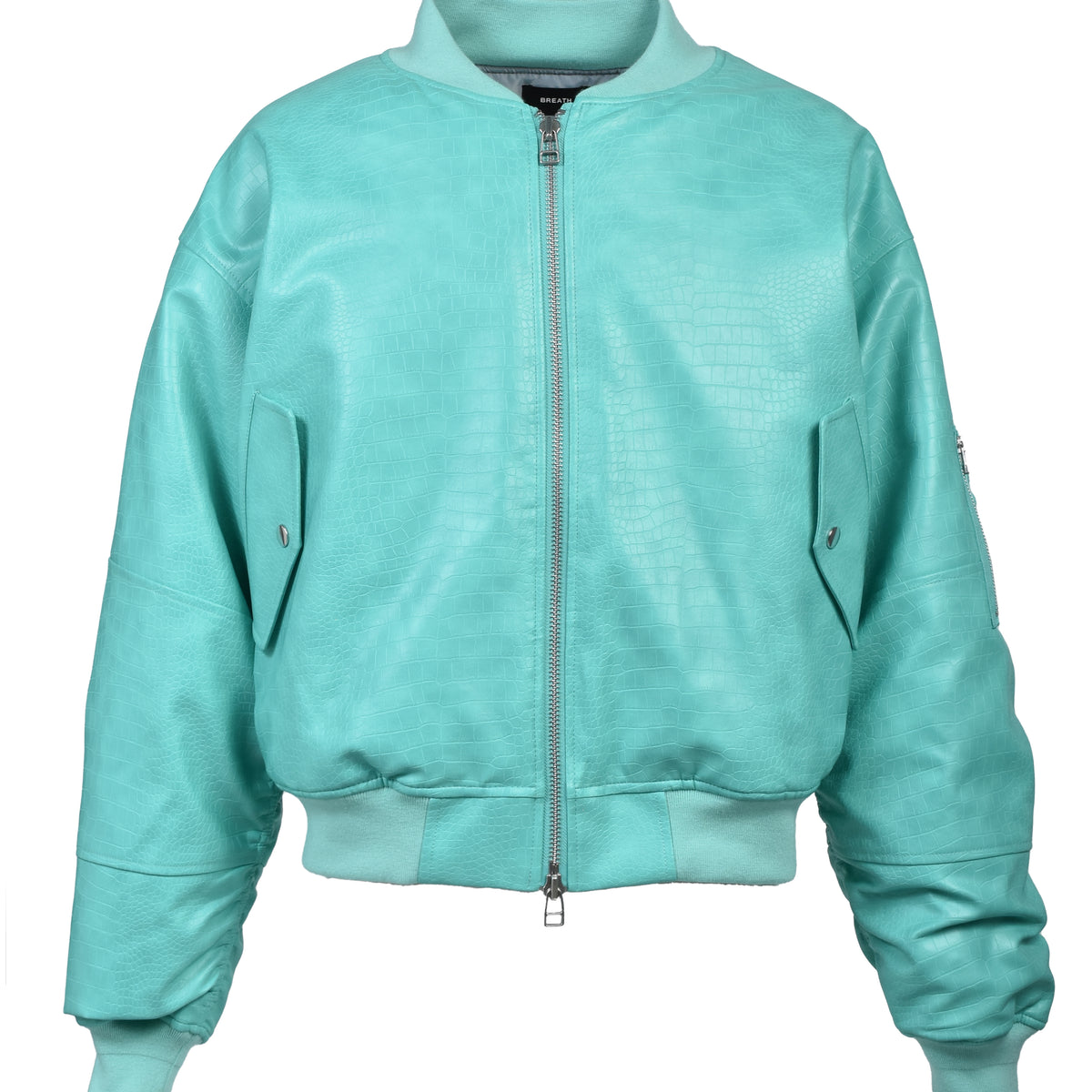 BREATH ブレス FW25 FAUX CROCODILE BOMBER JACKET / TUR - NUBIAN