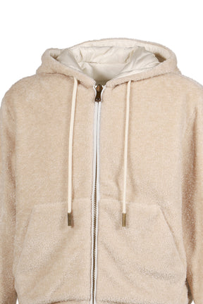 ZIP UP CARDIGAN / WHT