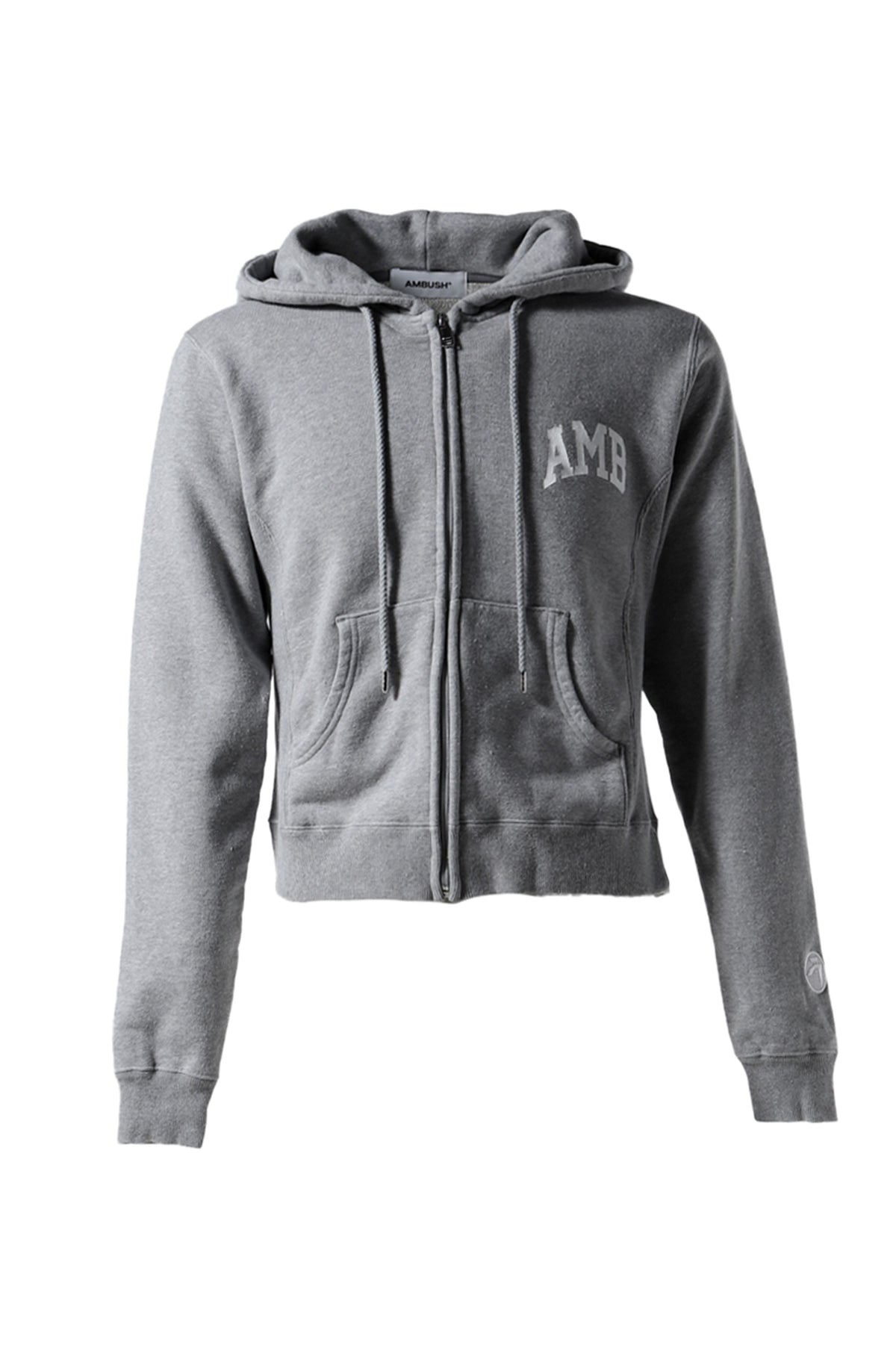 WOMENS AMB GRAPHIC ZIP-UP HOODIE / GRY