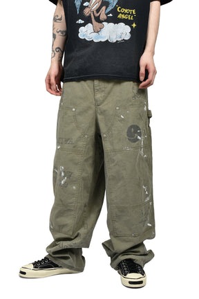 GRAFFITI PAINTER PANTS / KHA