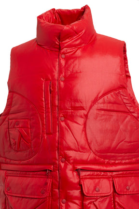 TECH CLIMBERS DOWN VEST / RED