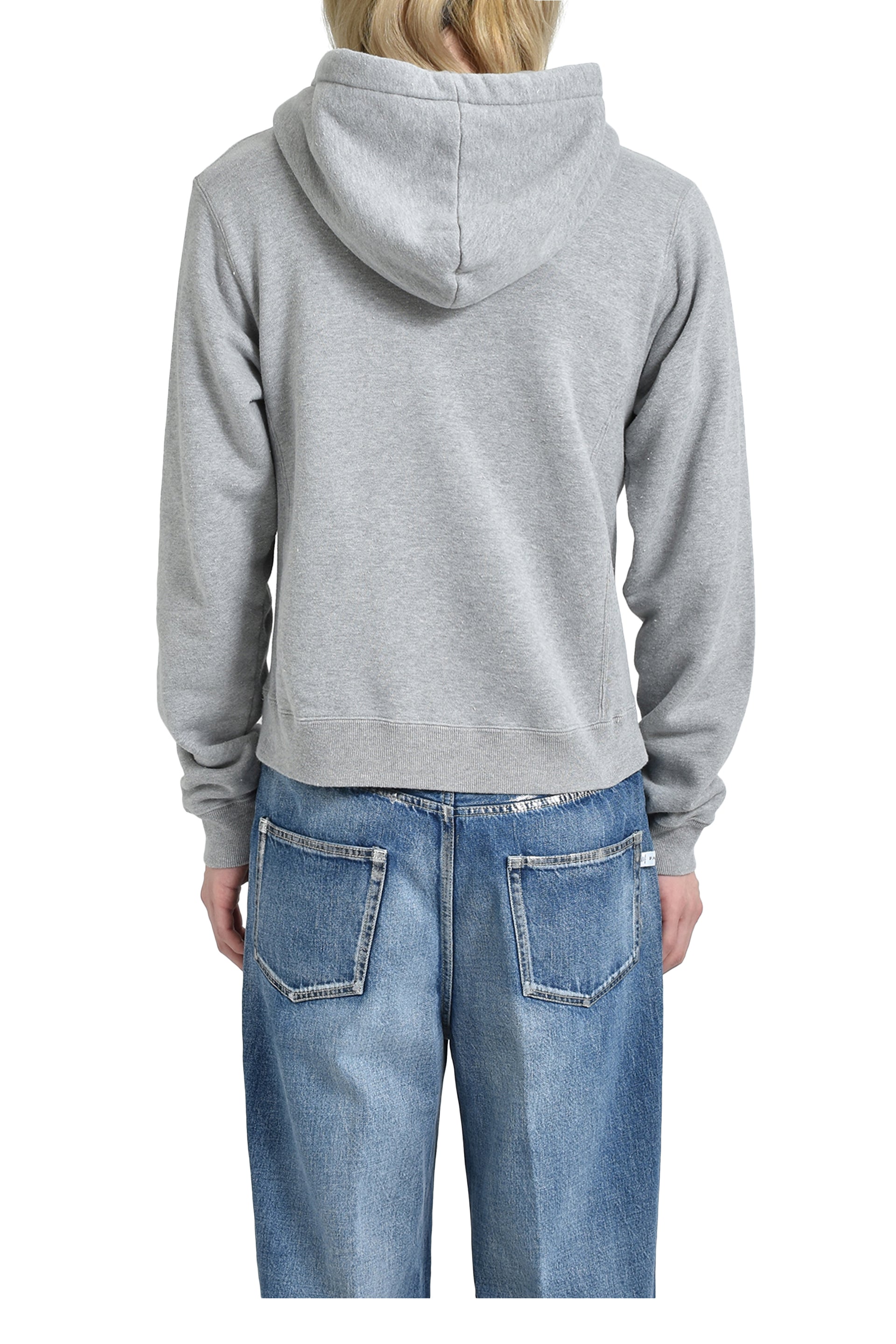 AMBUSH WOMENS AMB GRAPHIC ZIP-UP HOODIE / GRY