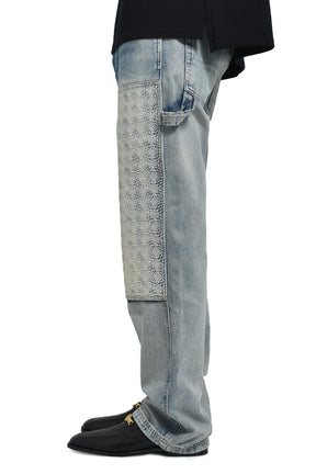 DEBOSSED MA QUAD CARPENTER / ANTIQUE IND