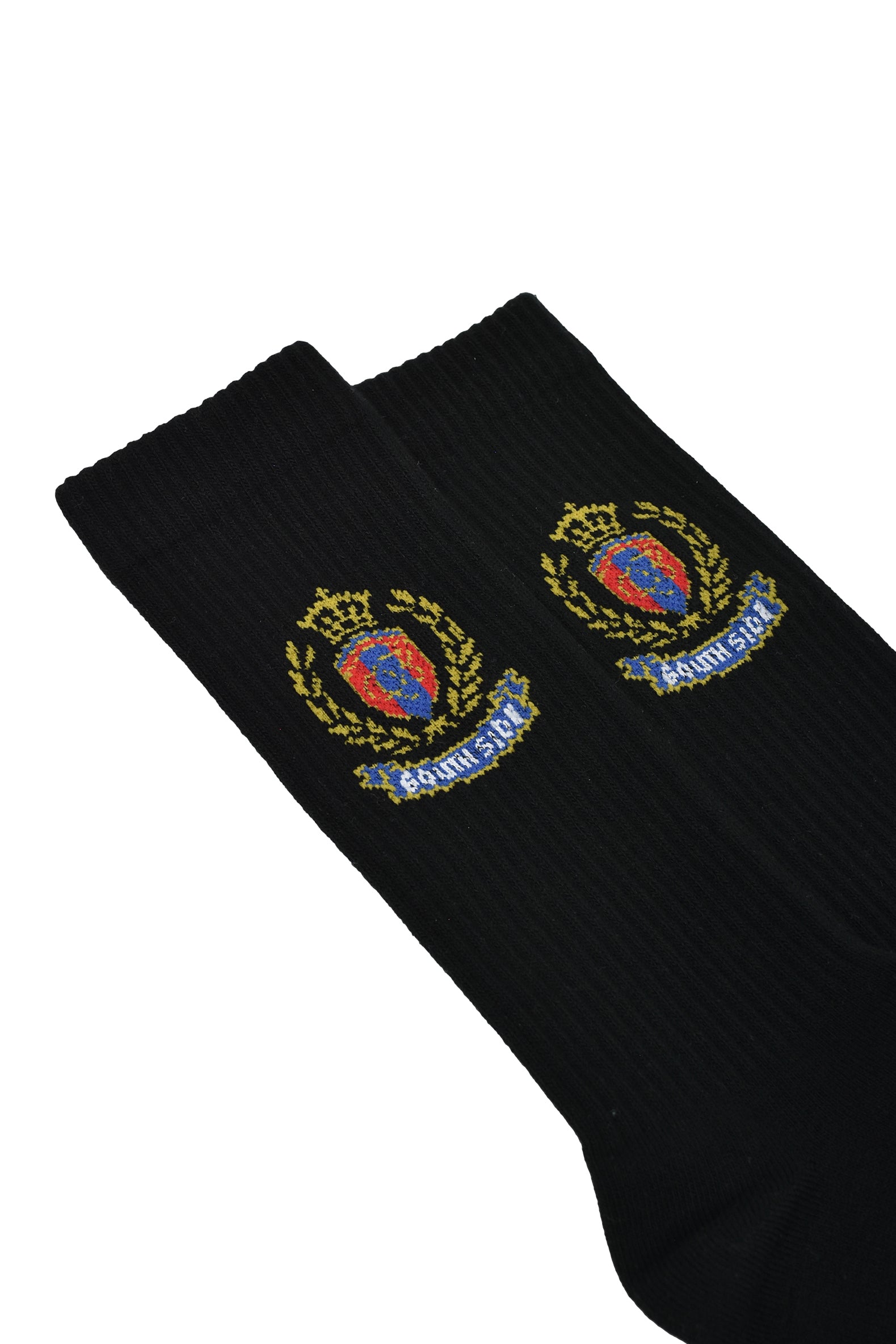 EMBLEM LOGO SOCKS 2PACK / BLK&WHT