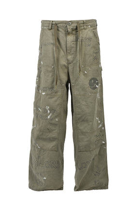 GRAFFITI PAINTER PANTS / KHA