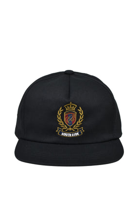EMBLEM LOGO 5 PANEL CAP / BLK
