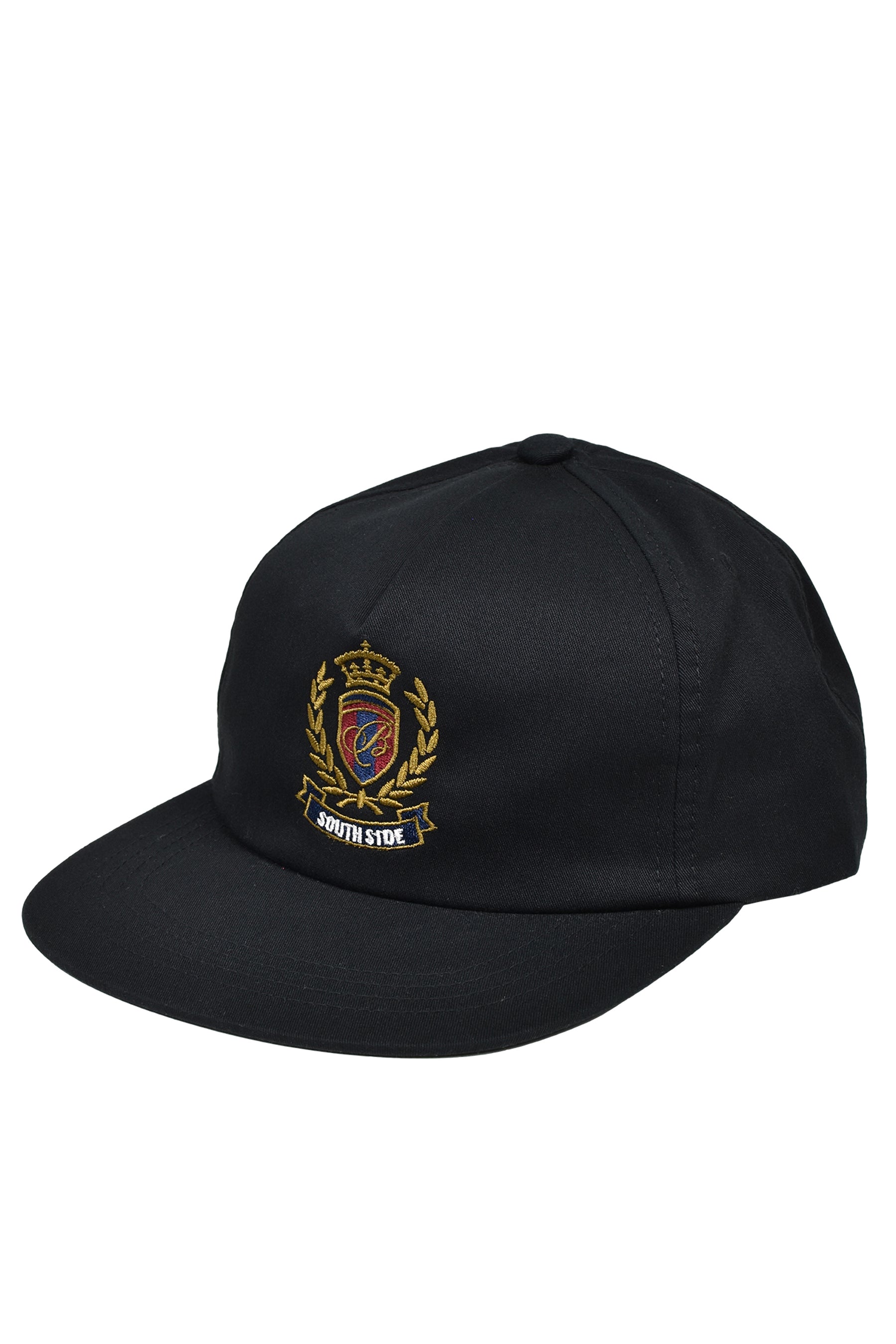 EMBLEM LOGO 5 PANEL CAP / BLK