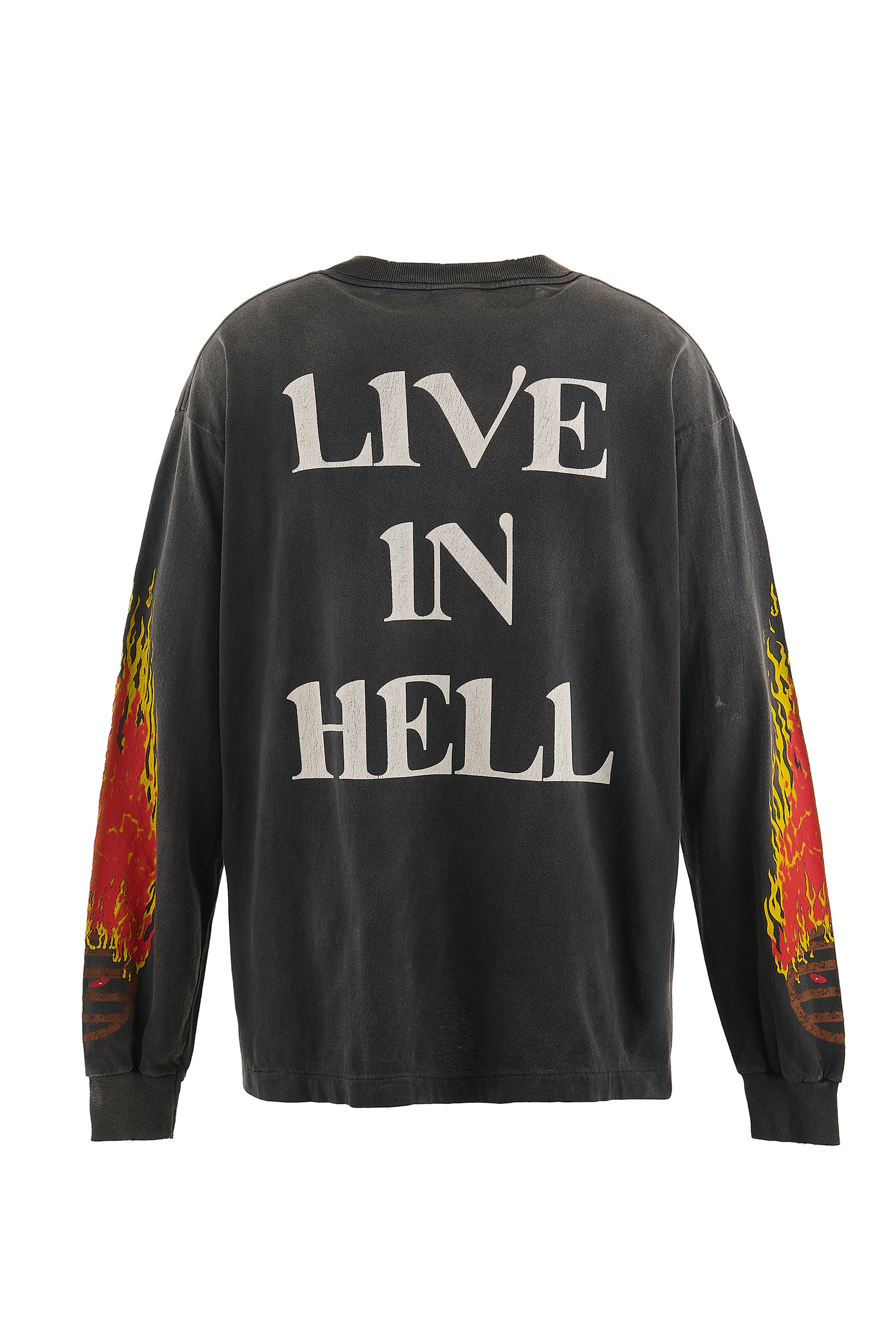 SAINT Mxxxxxx LS TEE/LIVE IN HELL / BLK