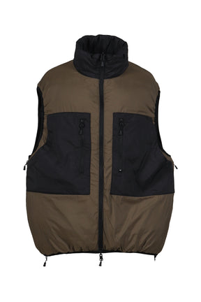 TECH REVERSIBLE CLIMBERS PUFF VEST / BLK BRW