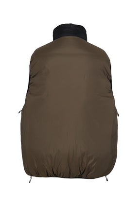 TECH REVERSIBLE CLIMBERS PUFF VEST / BLK BRW