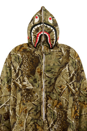 BAPE_ZIP HOODIE/SAHARK/CAMO / CAMO