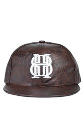 BH LOGO FAUX CROCODILE CAP / BRW