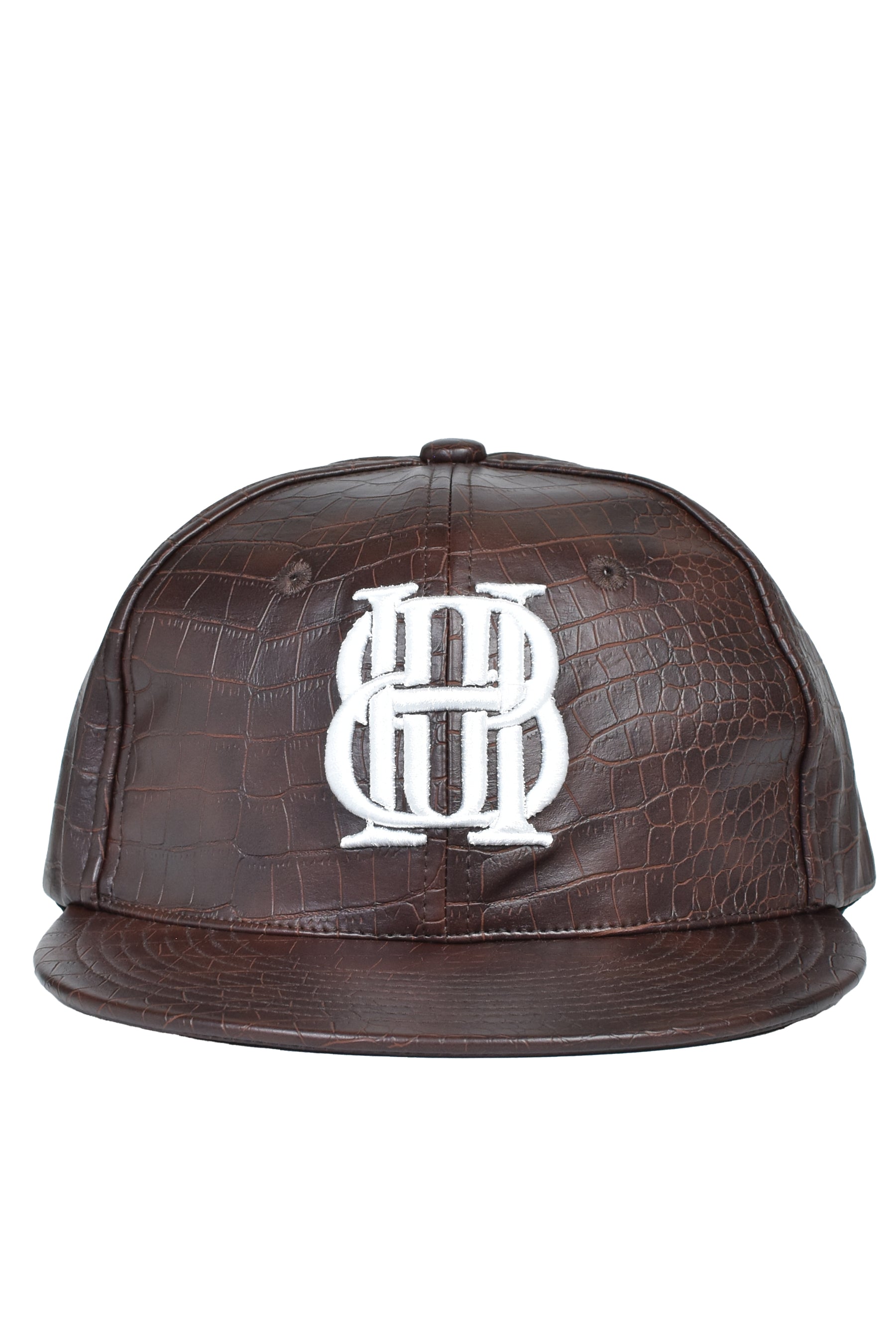 BH LOGO FAUX CROCODILE CAP / BRW