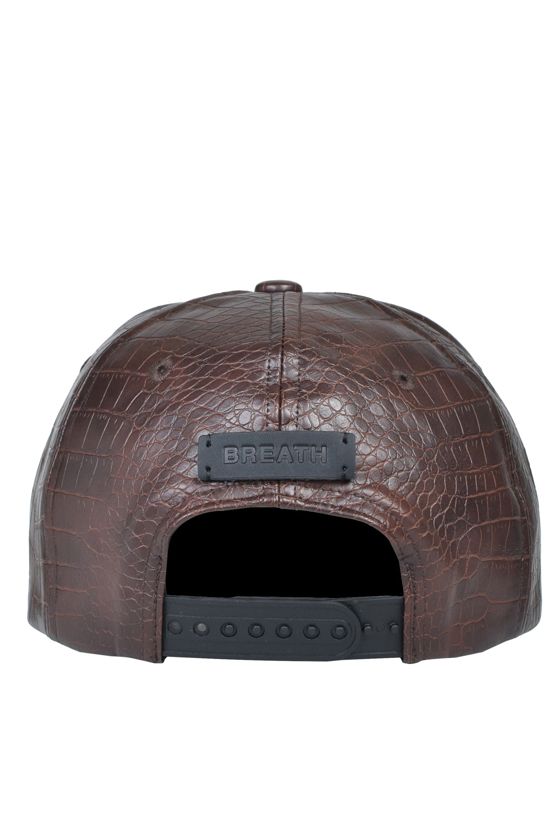 BH LOGO FAUX CROCODILE CAP / BRW