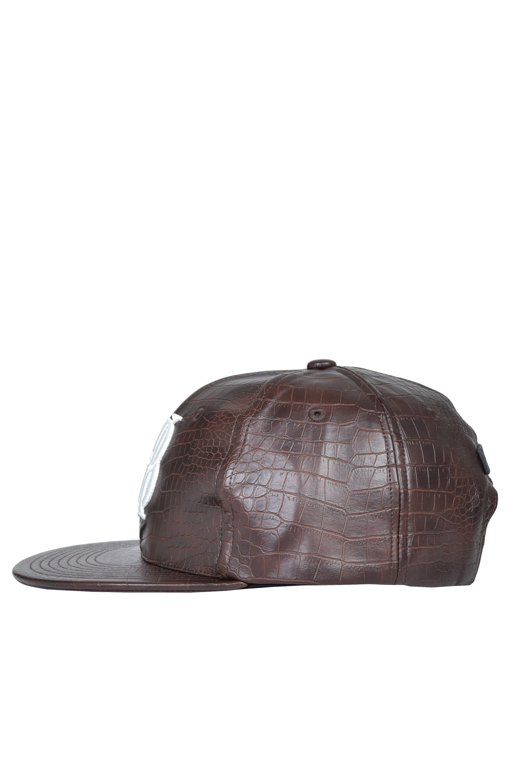 BH LOGO FAUX CROCODILE CAP / BRW
