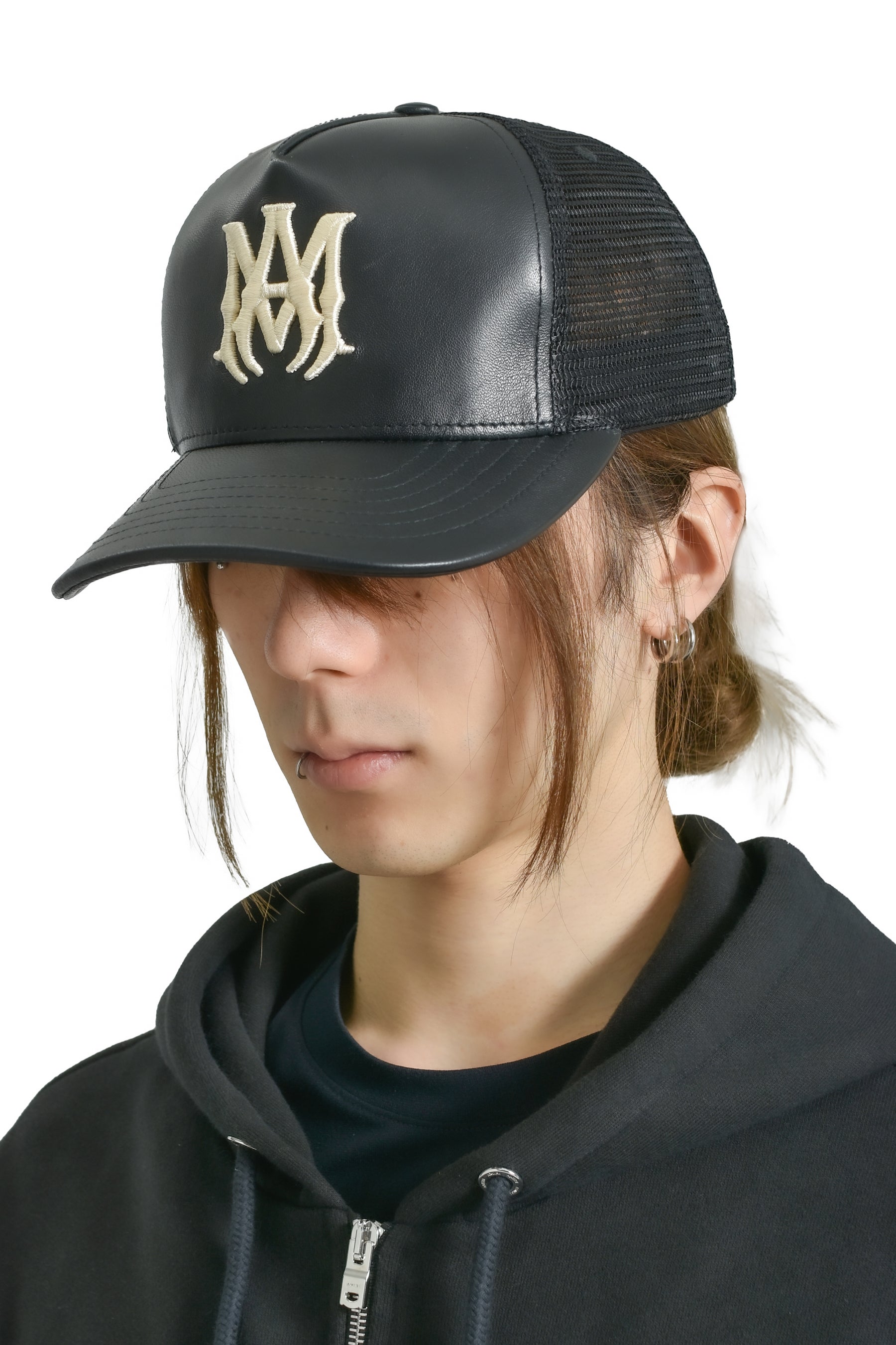 AMIRI MA LOGO TRUCKER HAT BLK