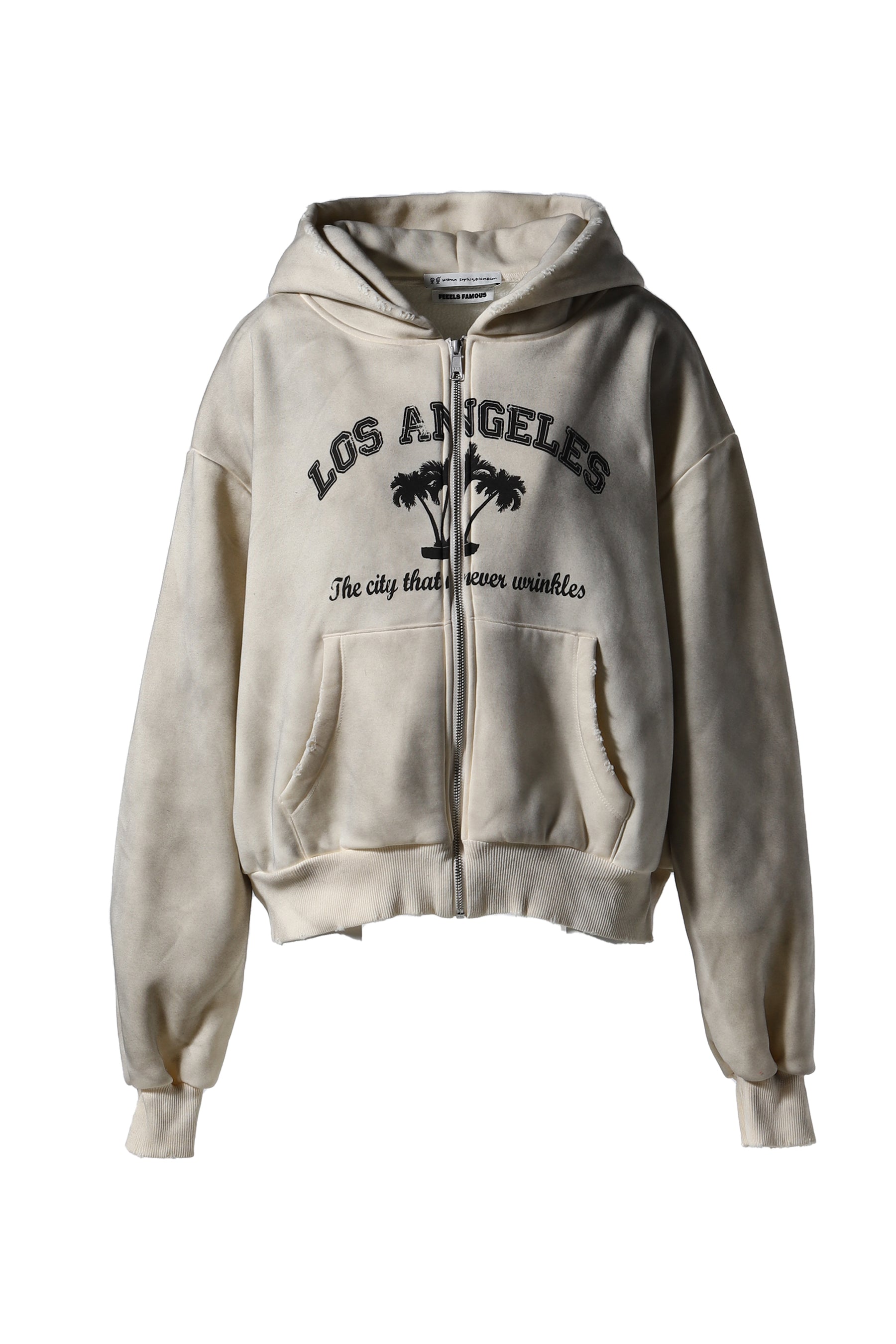 Urban Sophistication FW24 KRIS ZIP HOODIE BEI NUBIAN