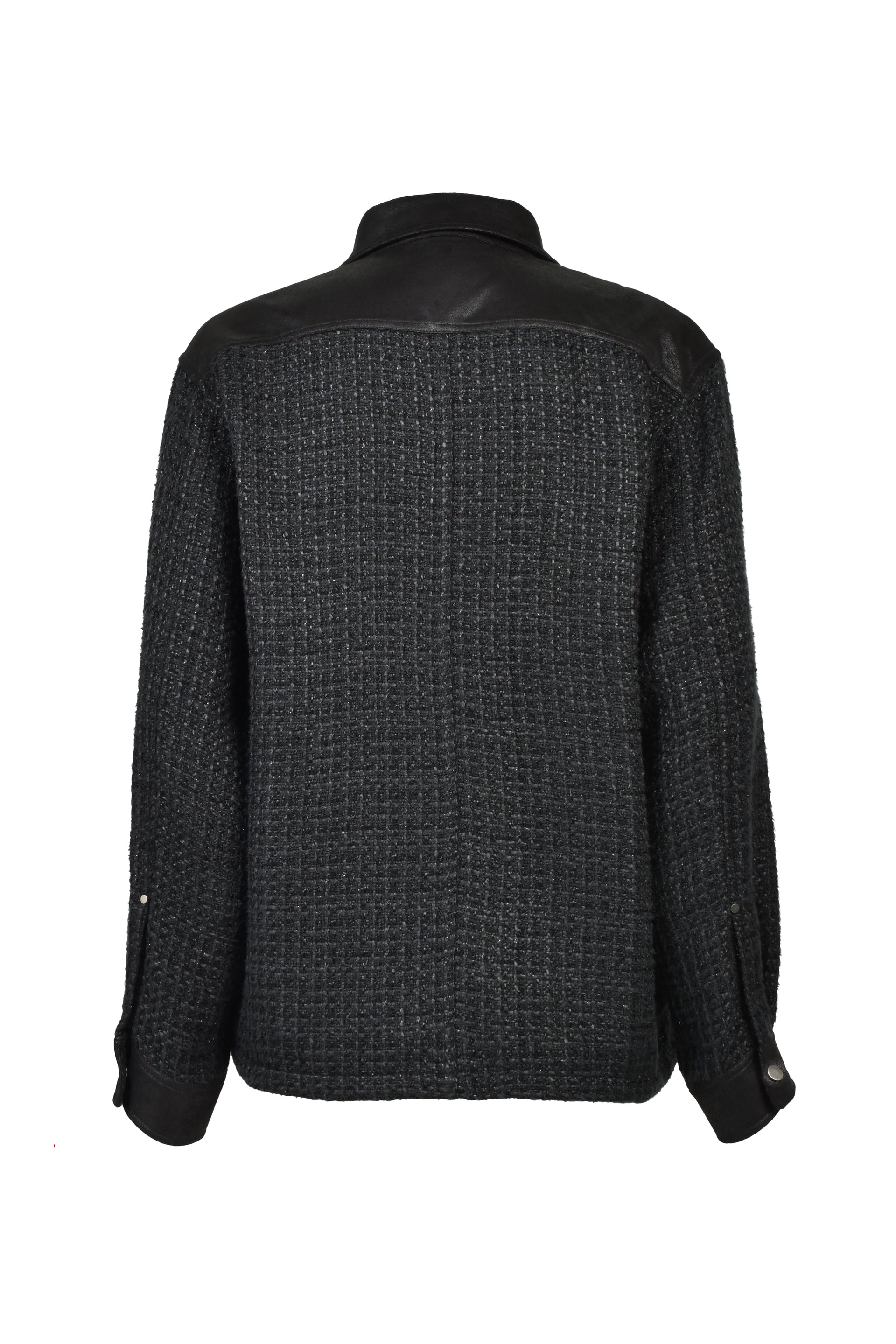 NEW RICH TWEED CHECK SHIRT / BLK