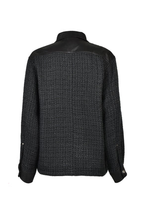 BREATH NEW RICH TWEED CHECK SHIRT / BLK